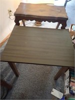 (2) Wooden End Tables- 23"Wx12"Dx22"H &