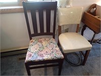 (2) Vintage Padded Chairs