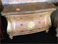 Stone Top Bombay 3 Drawer Chest