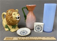 Art Glass & Pottery Lot incl Royal Worcester