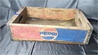 Wooden Pepsi drink crate