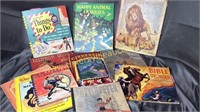 11 vintage children’s books- very cool pictures-
