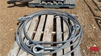 2 - 1"x20' Steel Cables