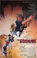 Goonies Steven Spielberg Autograph Poster