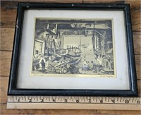 Old Boat Works by Lionel Barrymore Print