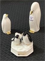 Lot of 3 Including 2 Penguin Figurines-Japan