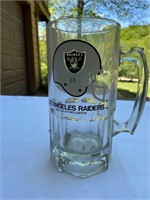 LA Raiders Glass Beer Mug