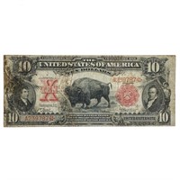 FR. 114 1901 $10 BISONLEGAL TENDER USN VERY FINE