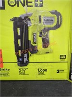 Ryobi 18V straight finish nailer, 16 GA tool only