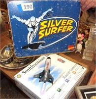 Silver Surfer Marvel Comic sign &Smithsonian rockt