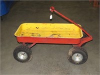 Small Metal Wagon - Bed Measures Approx. 33 1/2 x