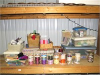 Large Group of Craft Supplies including Several