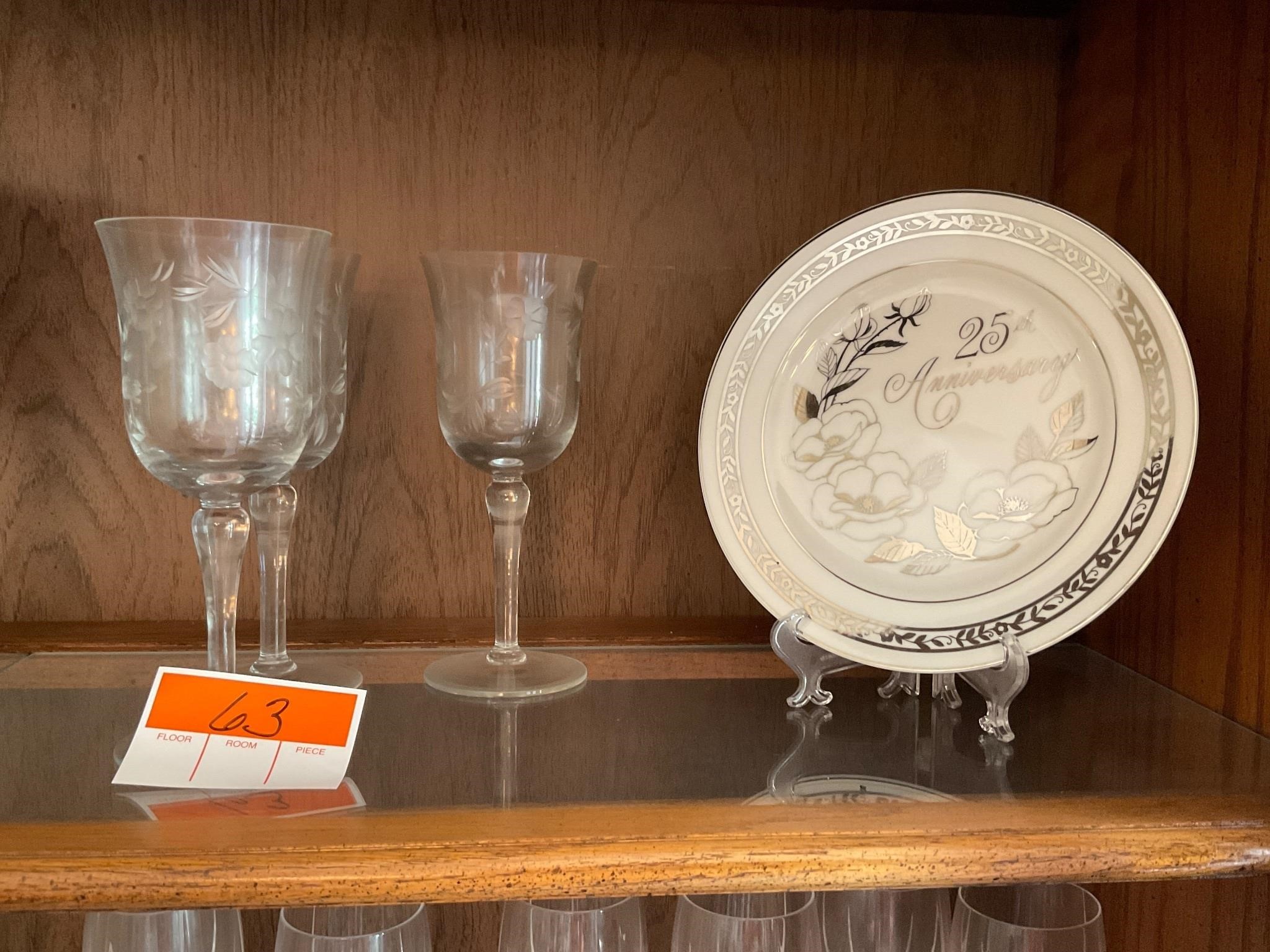 25th Anniversary & Etched Stemware