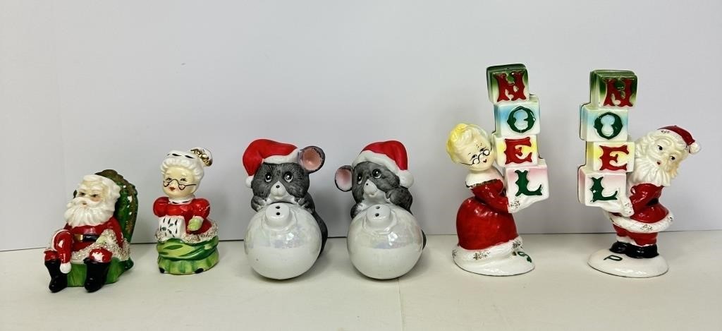 Christmas S&P Shakers- 3 sets