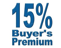 15% BUYER'S PREMIUM ON ITEMS