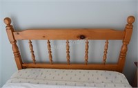 Two Pine Turned Head Boards