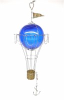 Dan Hay Hot Air Balloon Wire & Glass Art Sculpture