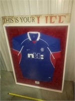 Autographed jersey of the Rangers Football Club