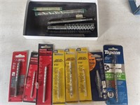 Various brands and sized Drill bits