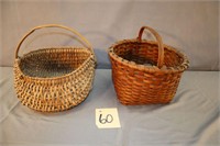 2 Antique Baskets with Handles