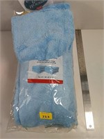 2 sets of 6 microfiber plush edgeless towels