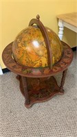 Antique look world globe bar - Italian Made,  t