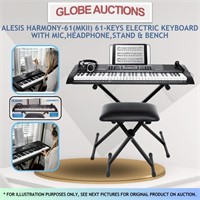 ALESIS KEYBOARD+MIC+HEADPHONE+STAND+BENCH(MSP:$200