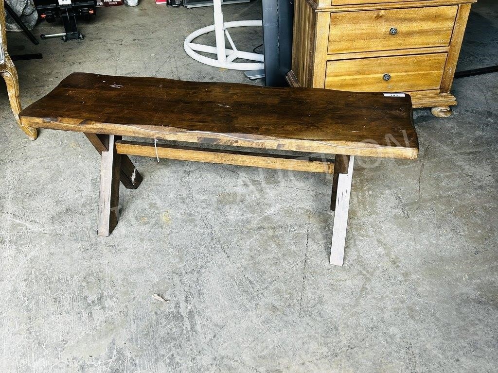 48" long solid wood bench