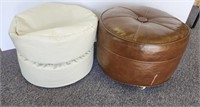 Foot Stools, one on casters,