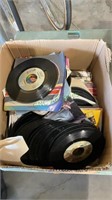 Box lot of approximately 150- 45 records. Some