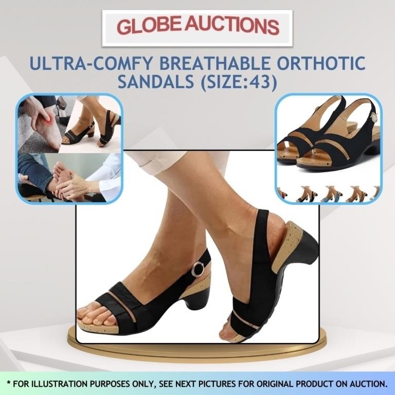 ULTRA-COMFY BREATHABLE ORTHOTIC SANDALS (SIZE:43)