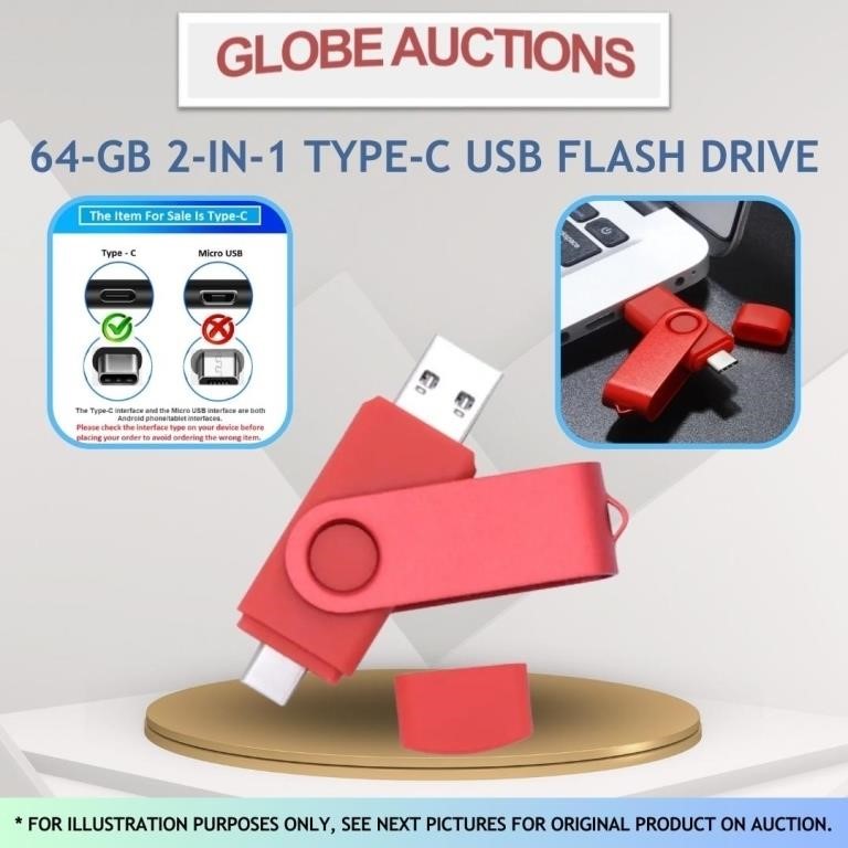 64-GB 2-IN-1 TYPE-C USB FLASH DRIVE