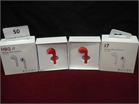 HBQ i7 Wireless Music Earphones (Red)