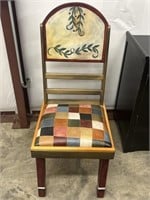 Sticks Brand Floral Accent Chair Leather "Relax"