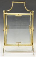 FRENCH BAGUES STYLE BRASS NEWSPAPER/ MAGAZINE RACK