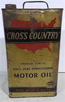 Cross Country Motor Oil Can