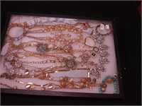 Container of costume jewelry: Monet, Charming
