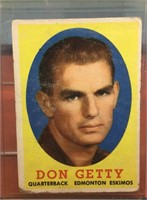 1958 Topps Don Getty football cards