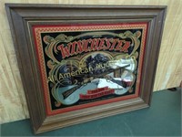 VINTAGE WINCHESTER MODEL 1873 ADVERTISING MIRROR