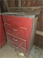 3 drawer wood cabinet