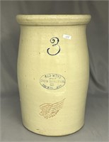 RW 3 gal butter churn w/ 4" wing & ski oval over