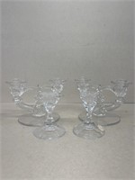 Glass candleholders