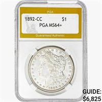 1892-CC Morgan Silver Dollar PGA MS64+