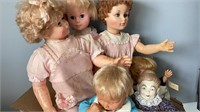 Large size dolls, 6 assorted, tallest is 30