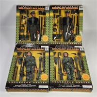 4) SPECIAL FORCES MILITARY SOLDIER ACTION FIGURES