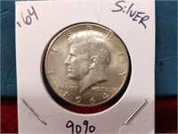 Silver Half Dollar 1964 Kennedy