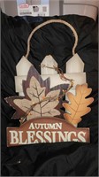 RUSTIC AUTUM BLESSINGS SIGN