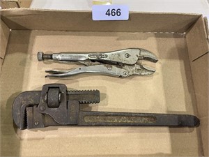 Vise Grips & Pipe Wrench