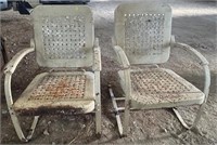 Metal Rocking Patio Chairs
