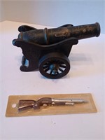 9 inch cannon and rifle decor